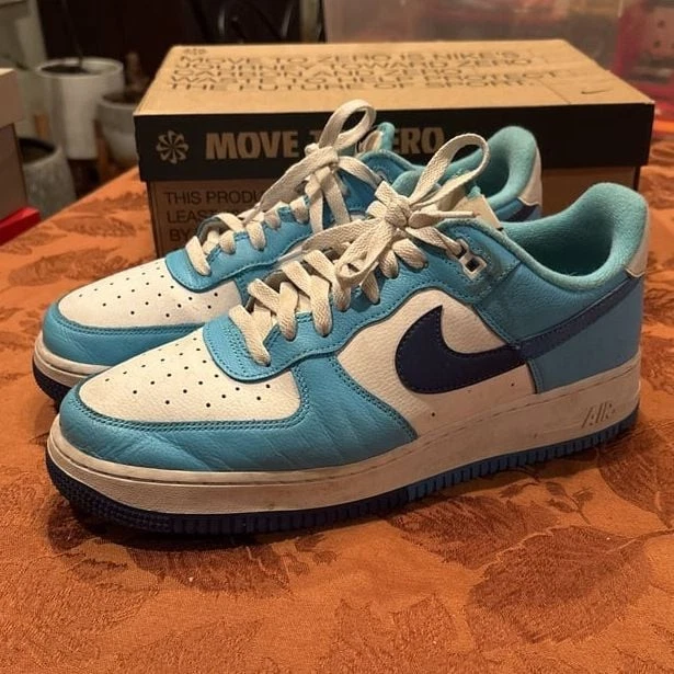 Nike Air Force 1 '07 White Photo Blue | eBay