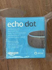Amazon Echo Dot 3. Generation Schwarz Anthrazit Stoff Alexa Smart Lautsprecher