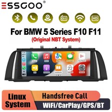 10.25" Screen Apple Carplay For BMW 5 Series F10 F11 NBT Car Stereo GPS BT AM/FM