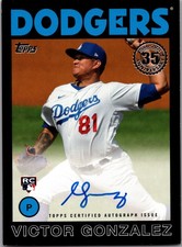 2021 Topps Update Series - 1986 Topps Baseball Autographs Victor Gonzalez...