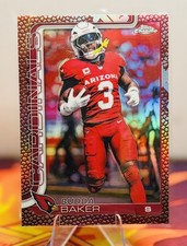 2025 Topps Chrome Football Budda Baker Leather Refractor Arizona Cardinals