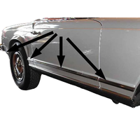 Zierleisten Set Chrom Mit StoßGummi FüR Mercedes W113 Pagode