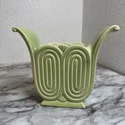 Vintage Red Wing Pottery Vase #1168 — 7” Green Glaze — Retro 1950s — Made in USA