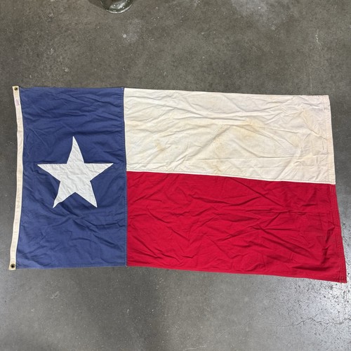 Vintage WWII Era 1940s Capitol Texas State Flag Cotton