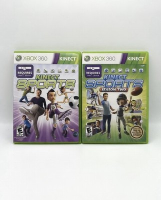 Lot of 2: Kinect Sports + Season Two Xbox 360 CIB - Tested Working