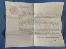 Queen Victoria wonderful HAND SIGNED document