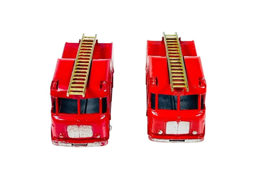 Matchbox Lesney (2) Varied No. 9 GPW & BPW Merryweather Marquis Fire Trucks - Image 2 of 4