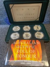 Australia Olympic Heritage Series 1994-1996, 6 (Six) Silver Coins Set.