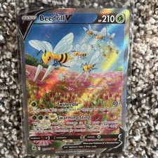 Pokémon Beedrill V Ultra Rare Full Art Holo 161/189 Astral Radiance