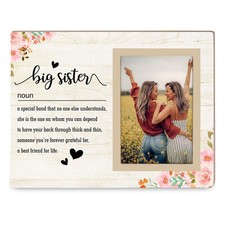 Sister Picture Frame Gift, Birthday Gifts from Sister or brother,Cute Photo F...