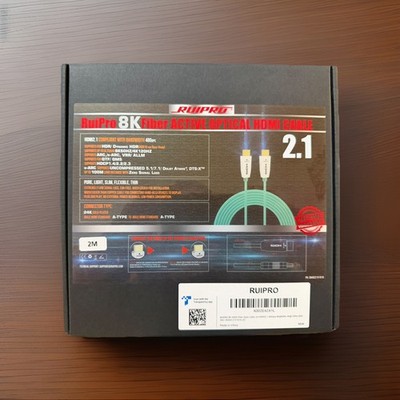 Ruipro 8k Fiber Active Optical HMDI Cable (X002E4Z41L)  2.1 2M Length *New*