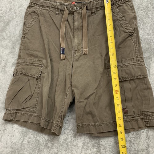 Abercrombie Fitch Cargo Shorts Mens 32x10” Paratrooper Heavy Military Brown - Bild 2 von 8