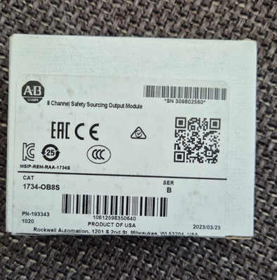 Allen-Bradley 1734-OB8S POINT I/O Digital Output Module, 8x 24V DC Safe Outputs