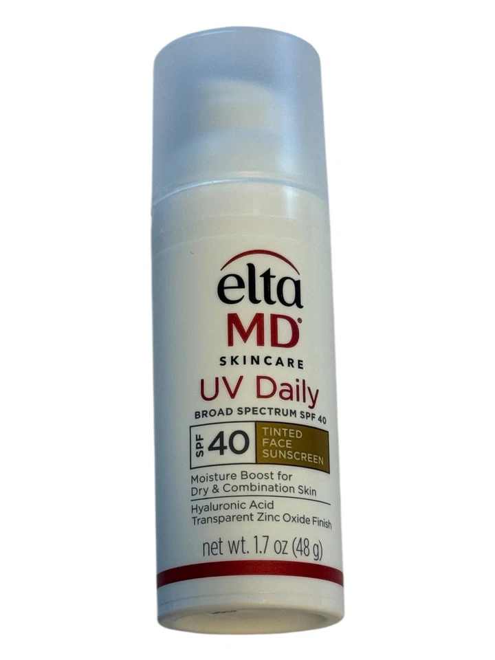 Солнцезащитный крем для лица Elta MD UV Daily Tinted 1,7 унции - широкий спектр SPF 40 - Ex: 7/26 - Изображение 2 из 4