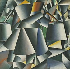 Kazimir Malevich - Woman with Pails Dynamic Arrangement A1-A4 Poster Art Paintin