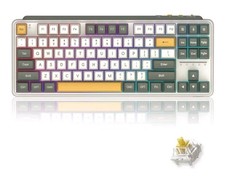 MIIIW 87-Key Hot-swappable Retro Mechanical Keyboard, True RGB Backlit, Tri-Mode