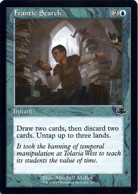 Frantic Search (Retro Frame) - Dominaria Remastered - Magic MTG NM