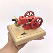 1:10 Water Cooled Hit & Miss Engine - 1.6cc 4 Stroke Petrol Model on Wooden Base