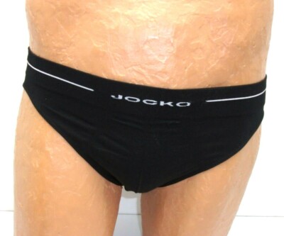 Jocko Men's Black Briefs Sm/Med & Lrg/Xlrg J130 407IM