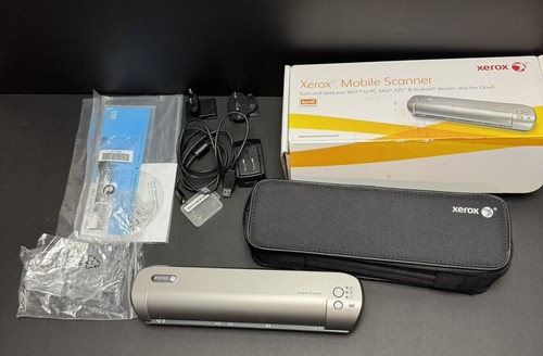 Xerox Wireless Mobile Travel Scanner With Case, WiFi SD Card 084-8206-0