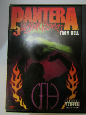 Pantera: 3 Vulgar Videos from Hell (DVD, 1999 Snapcase Rare