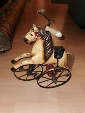 Antikes HOLZPFERD mit Dreirad Rarität