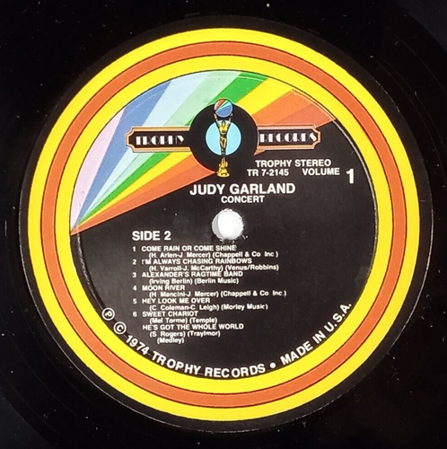 Judy Garland: Concert Lp IN SHRINK!! - Imagen 4 de 6