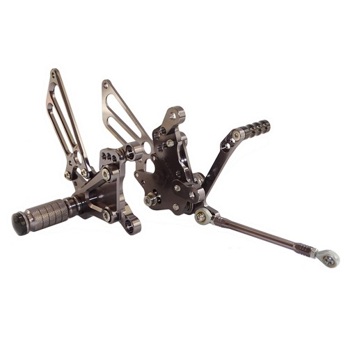 Adjustable Rearsets Footrests Foot Pegs Rear Set For MV Agusta F4 1000 1998-2009 - Picture 19 of 22