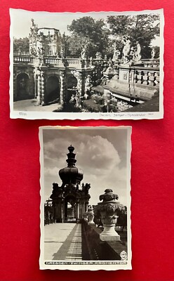 2 x Walter Hahn Foto AK DRESDEN Nr. 12635 und 8007 1935 Zwinger   ( 111893