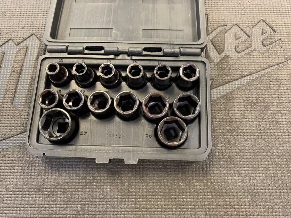 Klutch Impact Socket Set 14 Pc 3 8in. Metric eBay