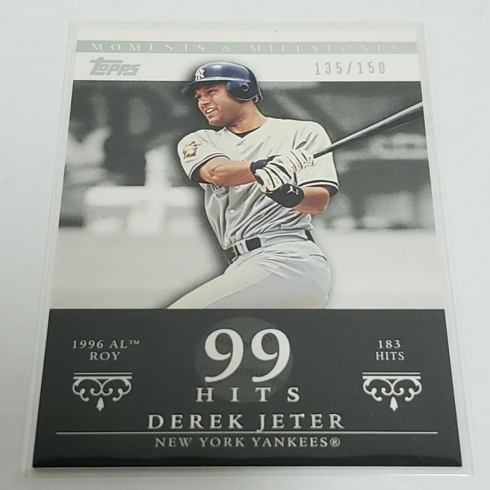 DEREK JETER - New York Yankees - 2007 Topps Moments & Milestones Card 83 135/150 - Image 4 of 4