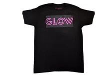 Mens GLOW “Gorgeous Ladies of Wrestling” Black Shirt New S-2XL