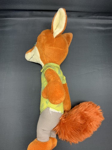 Disney Zootopia Nick Wilde Fox Peluche Animal de Peluche 11" - sin etiqueta de colmillo - Imagen 6 de 8