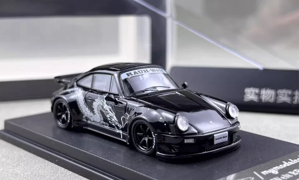 MC 1/64 Black Dragon RWB Porsche 930 Sports Model Diecast Metal