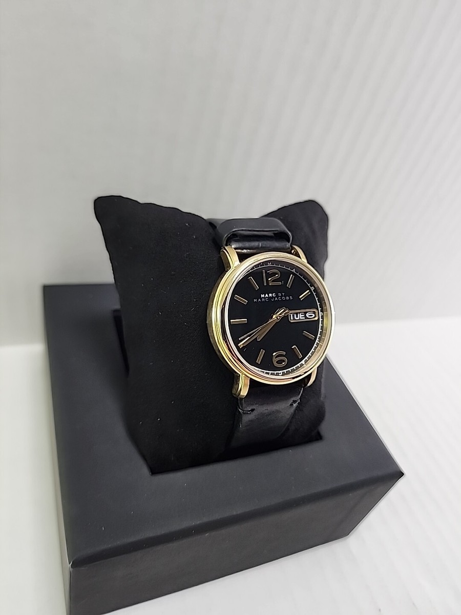 Womens Marc by Marc Jacobs MBM8651 Fergus Day Date 38MM Gold Watch New Battery Marc By Marc Jacobs Rose Gold Watch Women Round Need Battery  main image 2