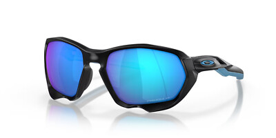 Oakley- Plazma Unisex Sunglasses Black Frame Blue Lens 126MM $269