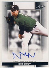 NICK GORBY 2019 Leaf Perfect Game PG Black AUTO /50 TEXAS TECH