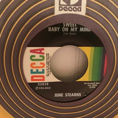 JUNE  STERNS   7''  SINGLE , HOW,S  MY  EX  TREATING  YOU / SWEET BABY ON MY MIND