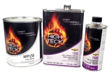 High Teck HFP150 GM WA8624 Frost White Basecoat Paint Gallon  & 7000 Clearcoat