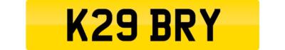 BRY BRIAN NUMBER PLATE K29 BRY CHERISHED PERSONAL REGISTRATION BRYONY BRYAN BRI