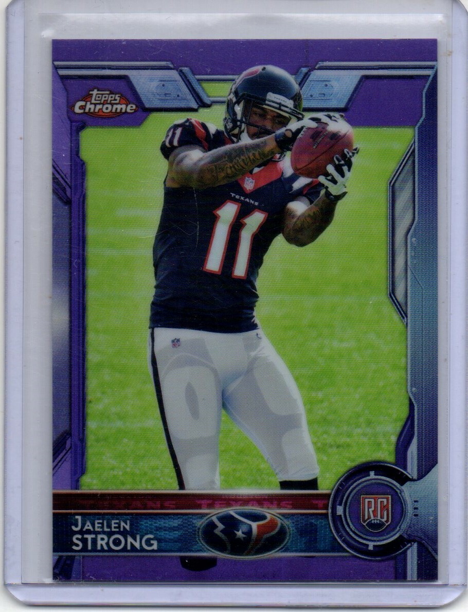 Jaelen Strong Topps Chrome #108 Purple Refractor