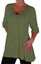 Womens-Fashion-3-4-Sleeve-V-Neck-Plain-Long-Casual-Plus-Size-Blouse-Tunic-Top