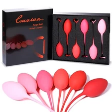 Kegel Exercise System - Pelvic Floor Exercises - Set of 6 - Beginners & Advanced