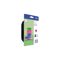 Brother LC-221M 1Er-Pack Tintenpatrone Magenta Original, Bis Zu 260 Seiten