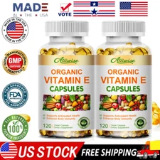 Vitamin E 1000 IU 120 Capsules - Supports Skin, Hair, Immune and Eye Health