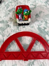 Leap Frog Leap's Phonics Railroad Alphabet Train Replacement Car and Red Bridge
