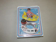 Vintage New in Box!! Intex S.S. Tug Blow Up Pool Float * 58243 * Lil Boat Rings