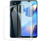 For OPPO A16S TEMPERED GLASS SCREEN PROTECTOR + CLEAR SILICONE TPU CASE COVER