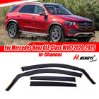 For Mercedes-Benz Gle350 450 2020-2025 Window Visor Weather Shield In-Channel