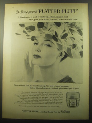 1959 Du Barry Flatter Fluff Make-Up Advertisement